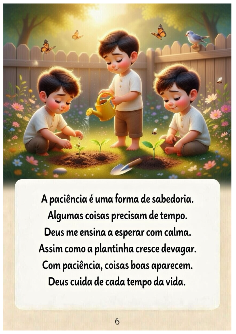 Ensinando valores e sabedoria para as crianças.